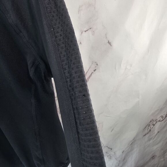 Columbia Shirt Womens Large Black Long Sleeve Tech Running Hiking Mesh Crew - Picture 8 of 13